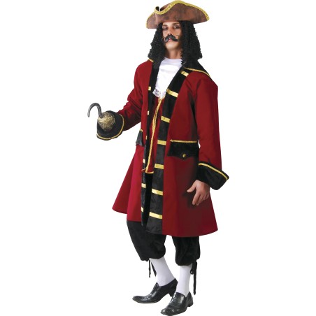 Disfraz garfio capitan pirata adulto talla 52-54