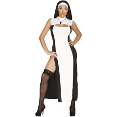 Disfraz monja mujer talla L 42-44