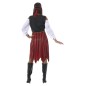 Disfraz pirata roja y negra mujer talla L 42-44