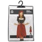 Disfraz pirata roja y negra mujer talla L 42-44