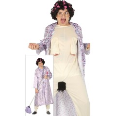 Disfraz abuela exhibicionista barato para hombre despedidas de soltero
