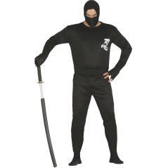 Disfraz ninja negro para adulto barato guerrero Talla L