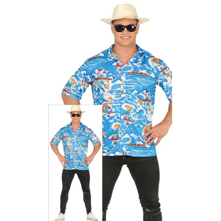 Camisa turista guiri hawaiano talla L 52-54-Tus disfraces baratos