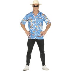 Camisa turista guiri hawaiano talla L 52-54