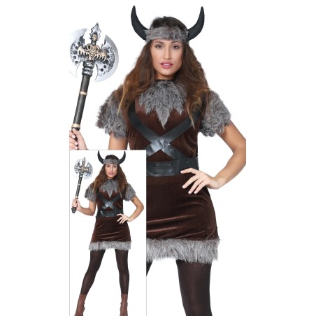 Disfraz Vikinga mujer adulto tallas M L XL-Tus disfraces baratos