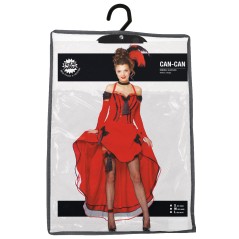 Disfraz can can roja cabaret talla L 42-44 mujer-Tus disfraces baratos