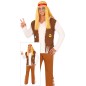 Disfraz hippie marron hombre talla M 48-50 o L 52-54 Disfraz hippie marron hombre talla M 48-50 o L 52-54