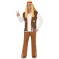 Disfraz hippie marron hombre talla M 48-50 o L 52-54 Disfraz hippie marron hombre talla M 48-50 o L 52-54