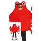 Disfraz cangrejo crustaceo rojo adulto gracioso