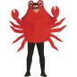 Disfraz cangrejo crustaceo rojo adulto gracioso