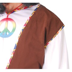 Disfraz hippie marron hombre talla M 48-50 o L 52-54-Tus disfraces