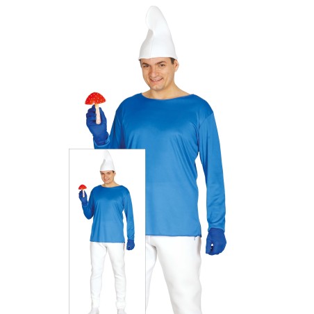 Disfraz enanito azul para hombre talla l-El  Informal Disfraces