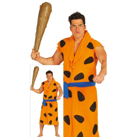 Disfraz de troglodita Pedro Picapiedra adulto barato. Tienda disfraces