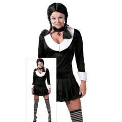 Disfraz de colegiala Miercoles Adams mujer barato. Tienda disfraces