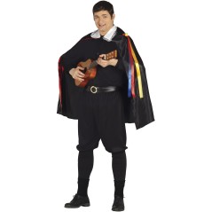 Disfraz tuno de salamanca negro adulto talla L 52-54
