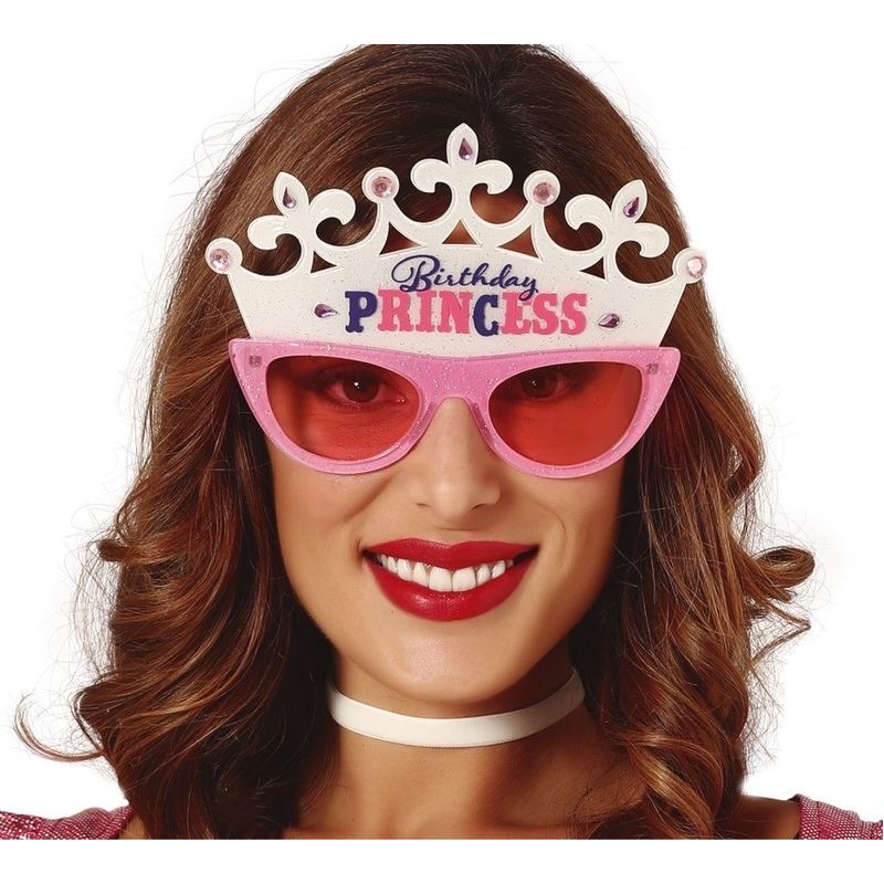 Gafas princesa para cumpleaños