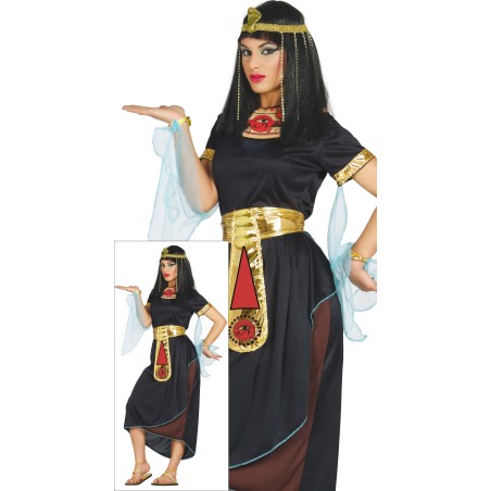 Disfraz Cleopatra egipcia negra nefertari tallas mujer-Tus disfraces