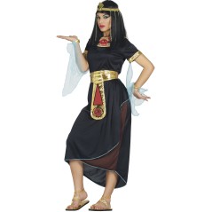 Disfraz Cleopatra egipcia negra nefertari tallas mujer