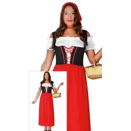 Disfraz tabernera posadera medieval mujer tallas-Tus disfraces baratos