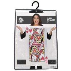 Disfraz de carta dama de corazones adulto barato. Tienda disfraces
