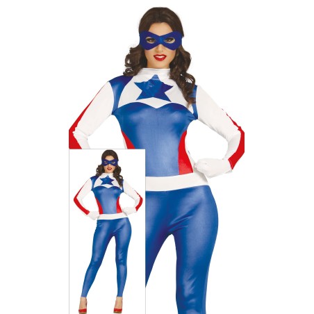 Disfraz super star capitana america tallas S o M.Tus disfraces baratos