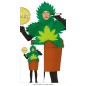 Disfraz planta de maria cannabis talla L 52-54 adulto