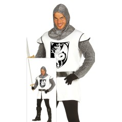 Disfraz caballero medieval soldado del leon blanco-Tus disfraces