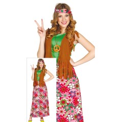 Disfraz hippie falda larga tallas mujer-Tus disfraces baratos