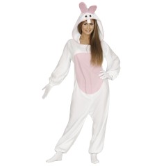 Disfraz conejito blanco talla L mujer pijama