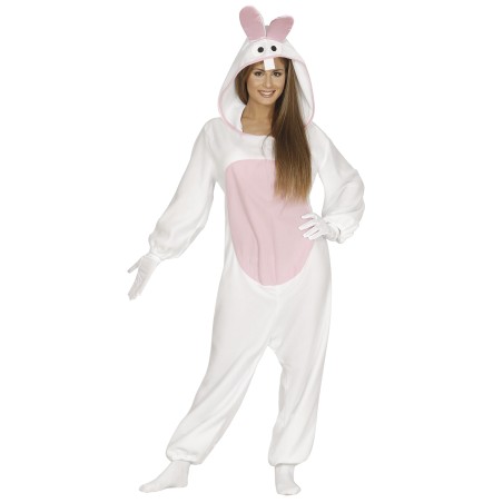Disfraz conejito blanco talla L mujer pijama
