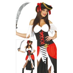 Disfraz bucanera pirata black mujer pirate-Tus disfraces baratos