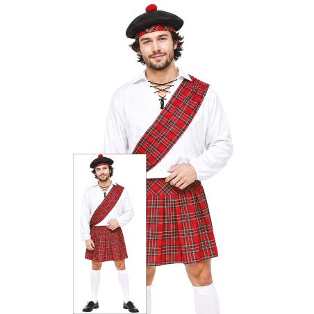 Disfraz escoces talla L 52-4 adulto traje escocia -Tus Disfraces