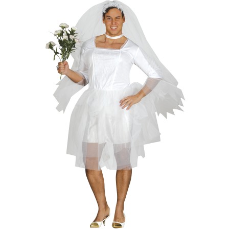 Disfraz novia para hombre t.l adulto