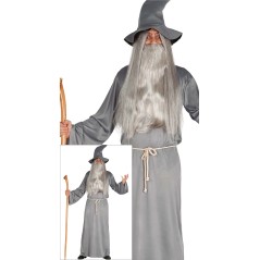 Disfraz Mago gris barato similar a Gandalf para hombre