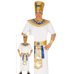 Disfraz faraon blanco ramses talla L 52-54-Tus disfraces baratos