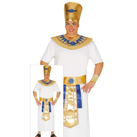 Disfraz faraon blanco ramses talla L 52-54-Tus disfraces baratos