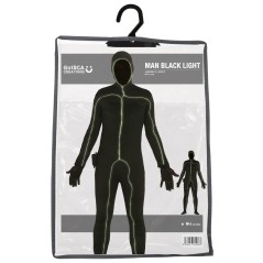 Disfraz con luz negro con luces para hombre t. m--Tus Disfraces