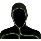 Disfraz con luz negro con luces para hombre t. m-