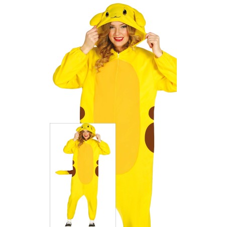 Disfraz Picachu chinchilla electrica adulto-Tienda disfraces online