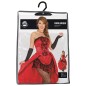 Disfraz burlesque can can rojo tallas mujer