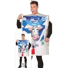 Disfraz Carton de leche gracioso talla L 52-54 -Tus Disfraces Baratos