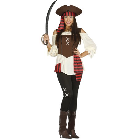 Disfraz pirata de los siete mares para mujer