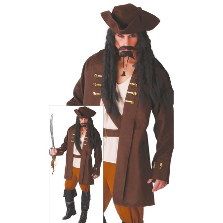 Disfraz capitan pirata tallas hombre-Tus disfraces baratos