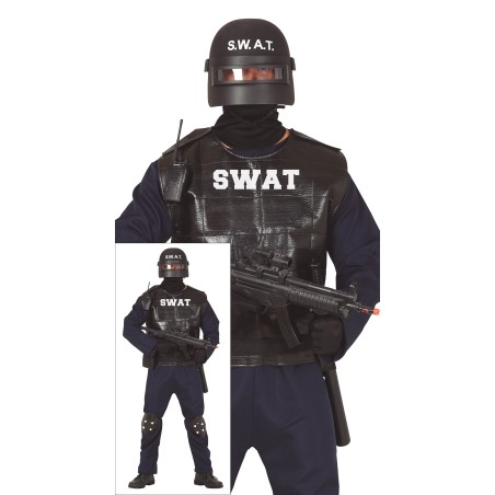 Disfraz policia SWAT para hombre talla L Tus disfraces baratos