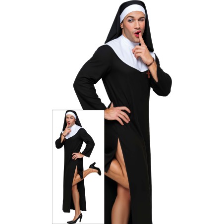 Disfraz monja para hombre talla L 52-54 -Tus disfraces