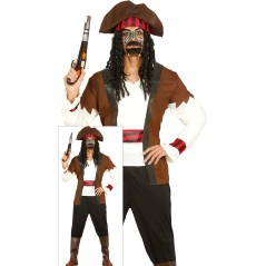 Disfraz pirata de los siete mares hombre adulto-Tus disfraces baratos