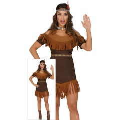Disfraz India marron para mujer talla M 38-40 o L 52-54-Tus disfraces