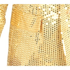 Americana lentejuelas oro para hombre talla l-Tus disfraces baratos