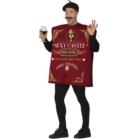 Disfraz vino frances Chateau la pompette talla L