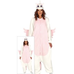 Disfraz unicornio rosa pijama para mujer talla L 42-43-Tus disfraces baratos online